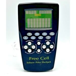 Radica Free Cell Electronic Handheld Game - Solitaire‎ Poker Blackjack Tested